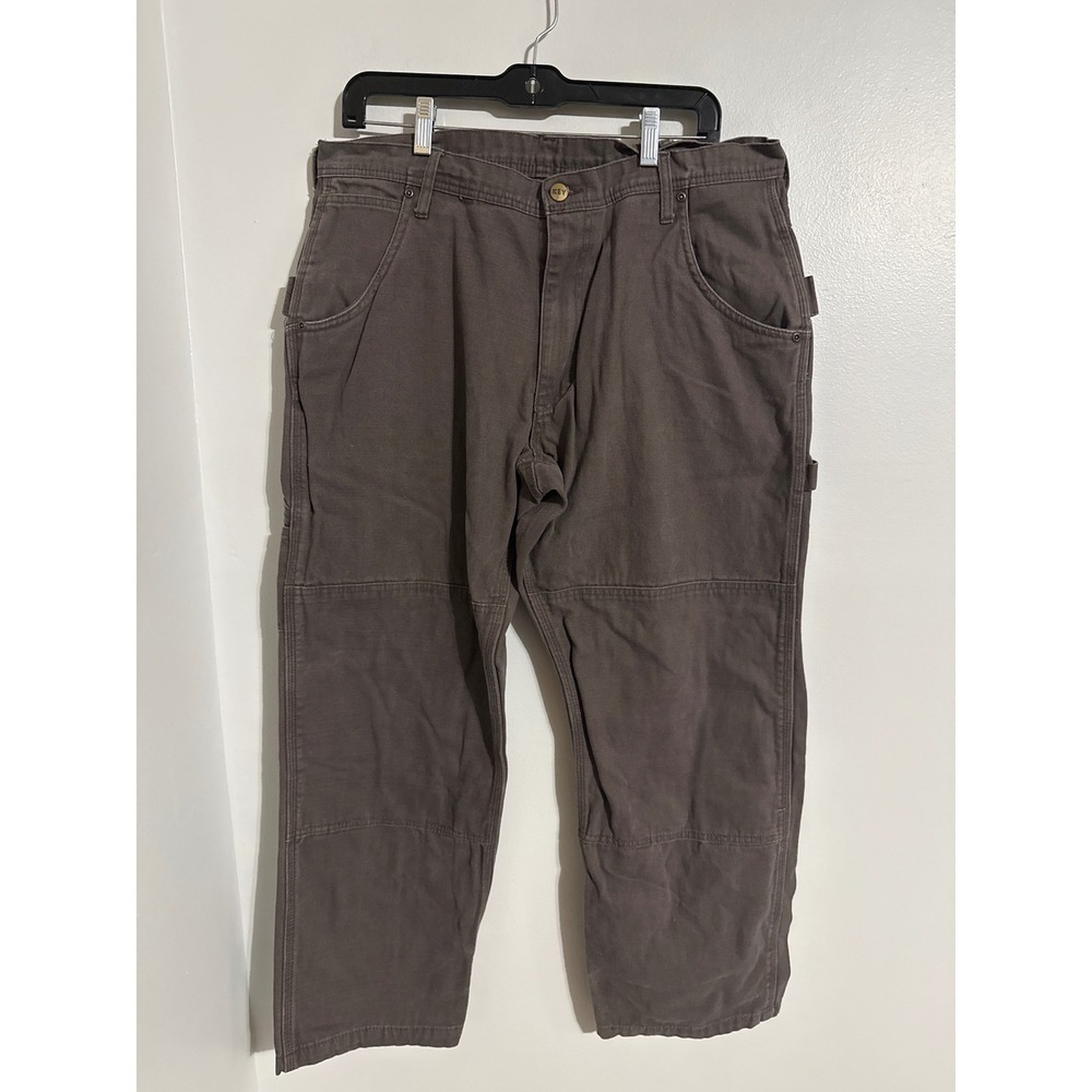 Key Industries Mens Double Front Logger Dungaree Brown Work Pants 36x30 453.27